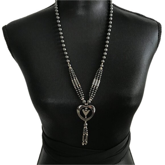 Jewelry - 🌻 🌸 Hematite Necklace – Bold Geometic Design – Pristine Condition
